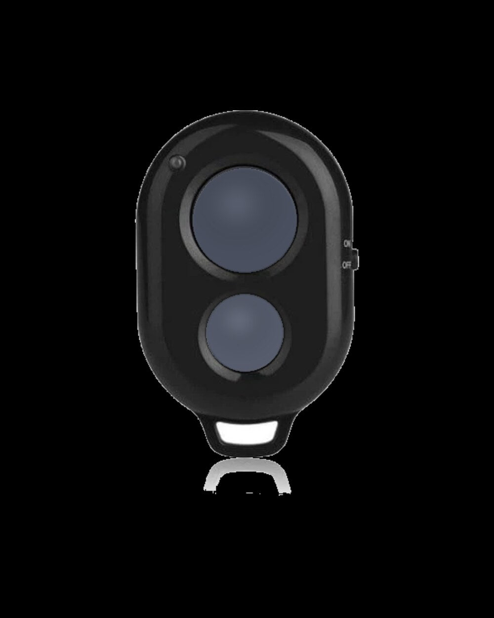 The Clippar Bluetooth clicker, a two-button pocket remote